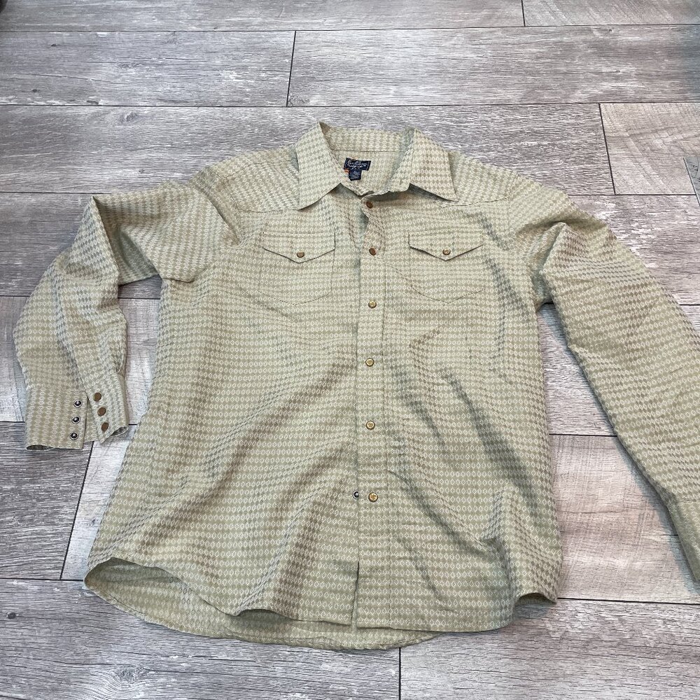 Western Cowboy pearl snap shirt Earl Jeans.XL